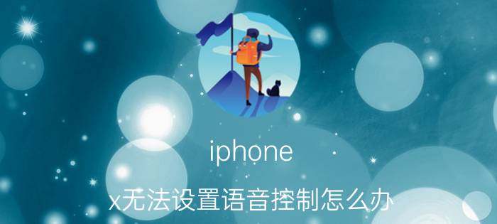 iphone x无法设置语音控制怎么办 iphonex语音转换文字识别不了？